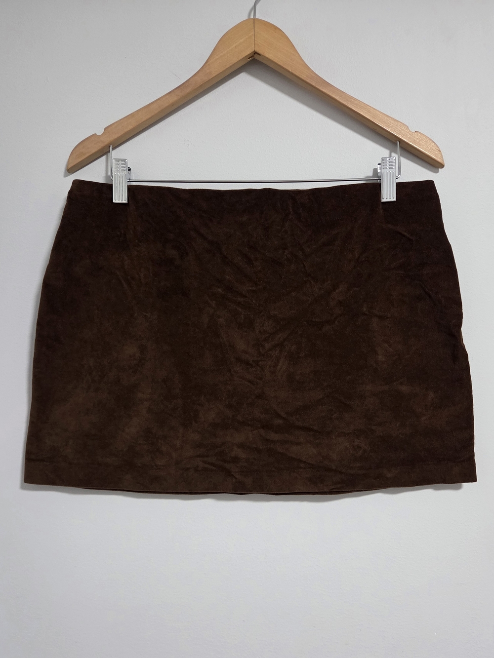 Christian Lacroix Brown Suede Mini Skirt